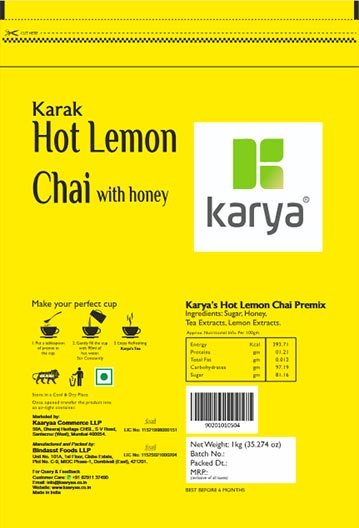 Karya® Karak Honey Lemon Tea