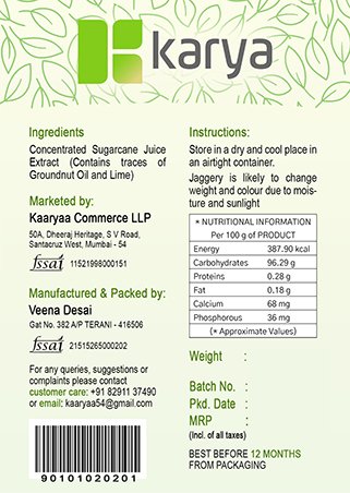 Karya Organic Jaggery Powder